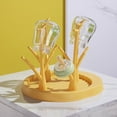 Leott Wire Shelving Clearance! Baby Bottle Drain Rack Yellow, 1X Bottle
