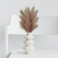 thumbnail image 4 of HESHENG 6PCS Faux Pampas Grass 18" Tall Decor, Small Pompous Artificial Dried Pompas Grass, Fake Pampas Floral , Artificial Flowers Vase Filler, Home Wedding Boho Decor, Brown, 4 of 10