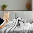 thumbnail image 3 of Gaming Soft Flannel Fleece Blanket, Lets Play Typography Game Vintage Joystick 80's Arcade Room on Plain Background, Cozy Plush for Indoor and Outdoor Use, 70" x 90", Charcoal Grey, by Ambesonne, 3 of 5
