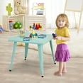 thumbnail image 2 of Costway 27'' Kids Steel Square Table Children Play Learn Activity Table Indoor Outdoor, 2 of 10