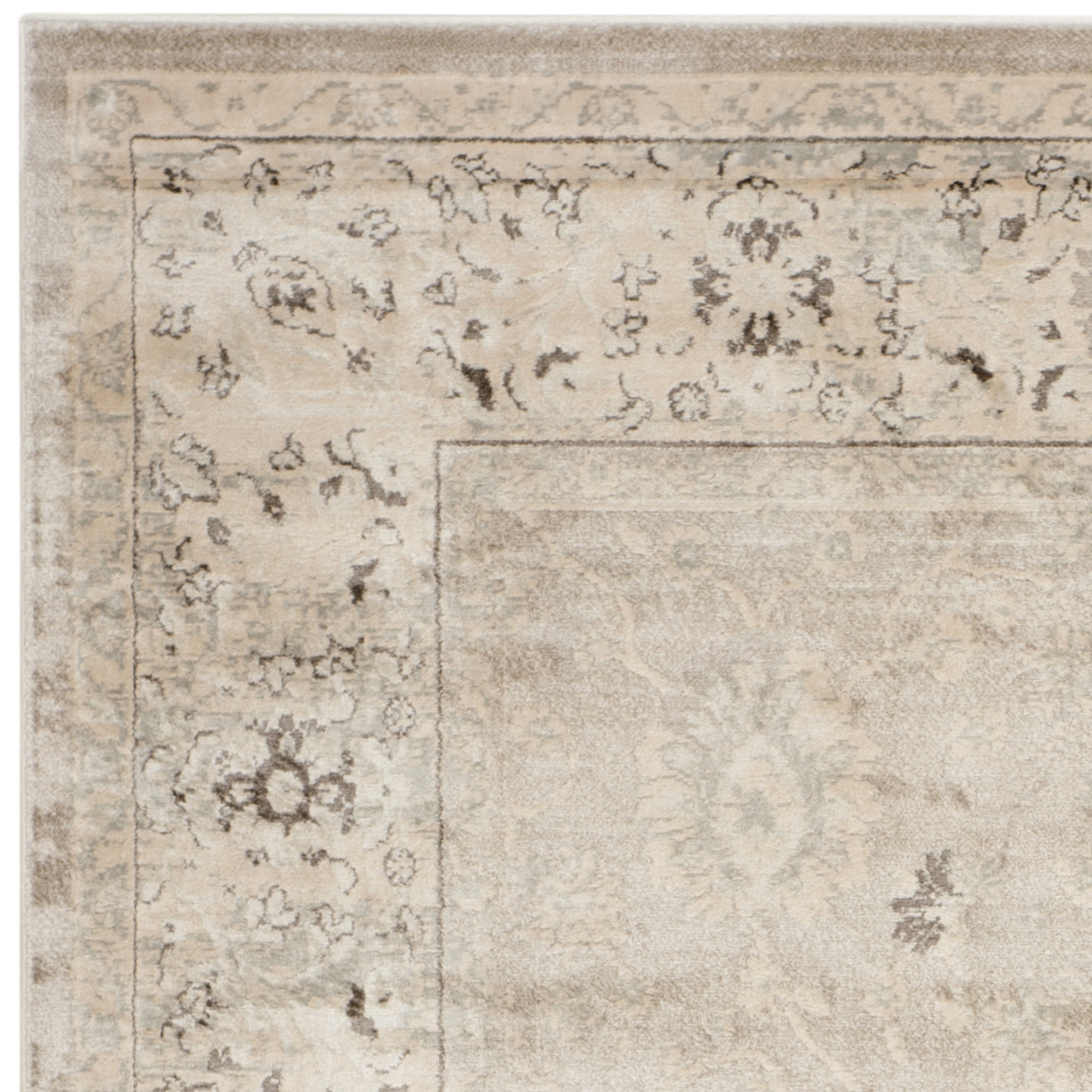 SAFAVIEH Vintage Abner Traditional Area Rug, Light Grey/Ivory, 8' x 10'