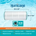 thumbnail image 3 of Hurricane 2 Pack HF9410-01 Advanced Pool and Spa Filter Cartridge Replacement, 3 of 9