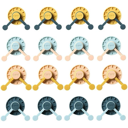 

16 pieces adhesive hooks 360° rotatable key hooks for the wall colorful creative waterproof hooks suitable for small light objects such as kitchen bathroom and doors