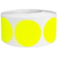 thumbnail image 1 of Fluorescent Yellow Circle Dot Stickers | 1" Inch Round | 500 Pack, 1 of 1