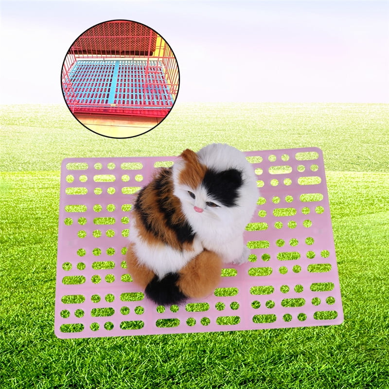 Rabbit Mats for Cages Plastic Bunny Rabbit Hamster Small Pets Feet Pad