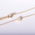 thumbnail image 2 of S.Leaf 925 Sterling Silver Tiny Dot Necklace Round Circle Pendant Necklace for Women (Gold), 2 of 5