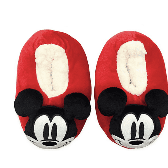 Toddler Boys Mickey Mouse Slip -On Slippers 4T-5T