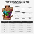 thumbnail image 5 of Pofeuu Multicolored Beautiful Flower Print Sports Bra for Women Sexy Vest Yoga Running Gym Fitness Crop Bras Tops-Large, 5 of 8