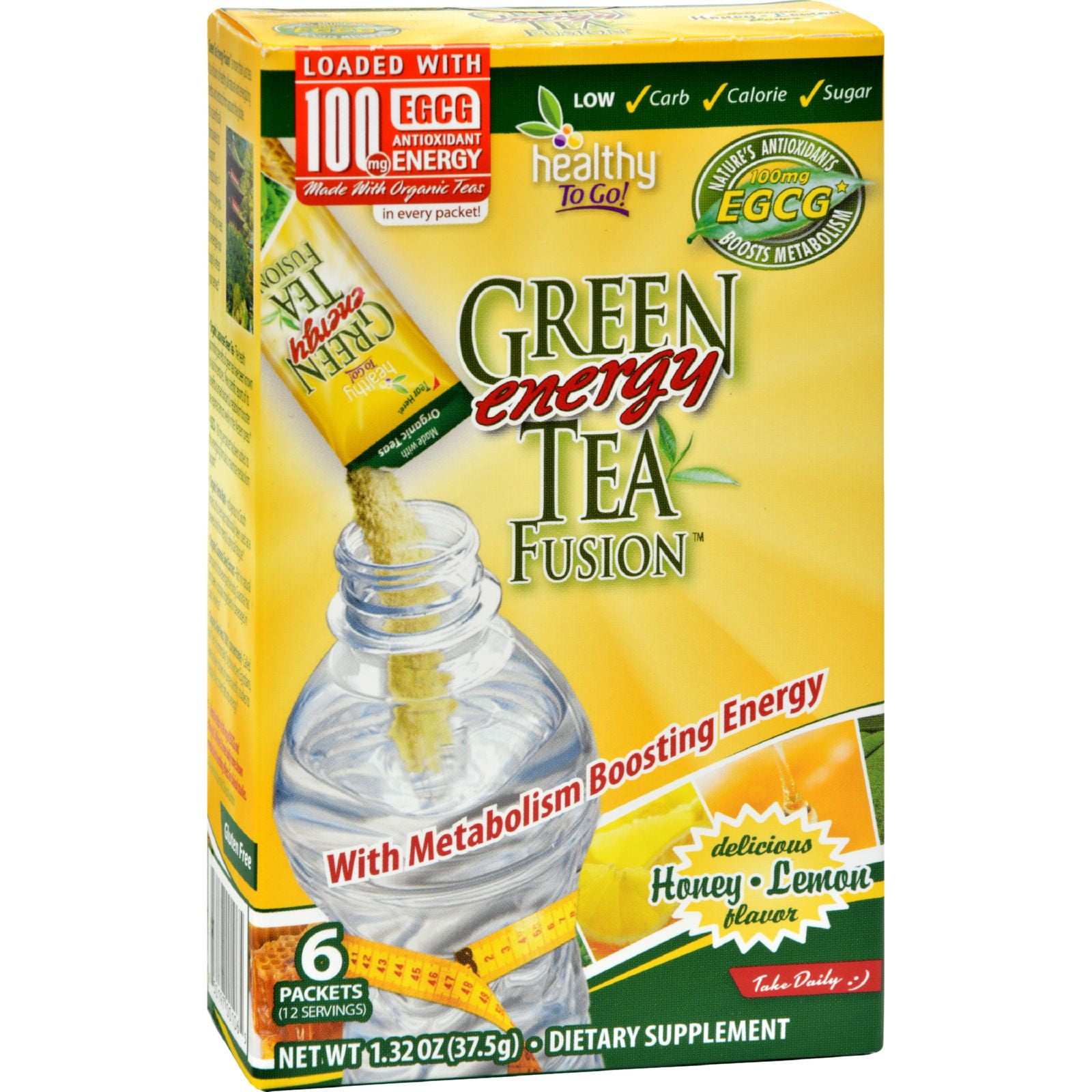 To Go Brands Green Tea Energy Fusion 6/1.32oz