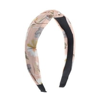 Unique Bargains 1 Pc Fashion Magnolia Flower Pattern Headbands for Women Pink