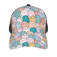 thumbnail image 3 of Lsque Colorful Cute Pig Printed Trucker Hat - Baseball Cap for Men Women - Breathable Mesh Side, Adjustable Fit - for Casual Wear, 3 of 7