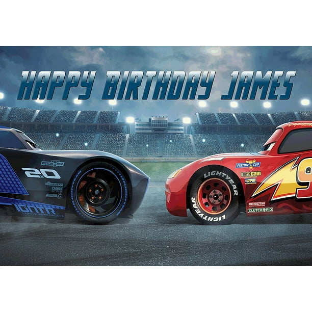 Lightning MCqueen Cars 3 Disney Quarter Sheet Edible Photo