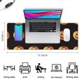 thumbnail image 5 of Long Mouse Pads for Desk,Halloween Realistic Pumpkins Pattern Desk Mats on Top Of Desks, Desk Mouse Pad Extra Large with 3mm Non-Slip Base and Stitched Edge for Gaming,Office,Work,Home 31.5x11.8in, 5 of 5