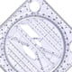 thumbnail image 5 of Plantilla de herramientas geométricas, regla de dibujo, regla de medición para oficina, escuela, adultos Negro, 5 of 7