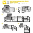 thumbnail image 3 of Aivituvin Chicken Run Extension for Chicken Coop Large Metal Frame Expanded Enclosure, 3 of 6