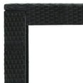 thumbnail image 4 of vidaXL Bar Table Black PE rattan, powder-coated steel Counter Height, 4 of 4