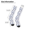 thumbnail image 2 of Balery blue Snowflake Prints Calcetines novedosos Calcetines deportivos Calcetines hasta la rodilla Calcetines de algodón Calcetines originales y geniales, 2 of 6