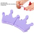 thumbnail image 3 of Silicone Nail Separator Brush Soft Crown Shape Reusable Nail Pen Manicure Pedicure Tool, 3 of 7