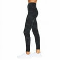 thumbnail image 2 of Marika Sport Women's High Waisted Active Leggings (Black Embossed Camo, XL), 2 of 3