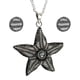 thumbnail image 1 of Juego de Aretes y Cadena con Dije Estrella de Mar ZVEZDA Plata Mexicana Ley .925 Gris, 1 of 5