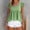 14# Green, variant on Cute Tops for Women Cotton Linen Ruffle Tiered Babydoll Cropped Shirt Layered Flutter Sleeve Square Neck Blouse Black L