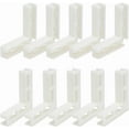 thumbnail image 1 of 10 soportes para fondo de fotografía, 65 x 65 x 13 mm, soporte vertical de plástico en forma de L, soporte ajustable para fondo de fotografía, color beige., 1 of 5