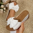 thumbnail image 6 of Mostsola Slides for Women Cute Bowknot Wedge Sandals Platform Slip on Shoes Beach Dress Shoes, 6 of 8