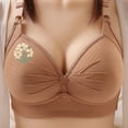 thumbnail image 2 of Bovxnpu Bras for Women, Womens Push Up Everyday Bras Seamless Wireless Supportive Bra Sports Bra, Woman's Printing Gathered Together Large Size Daily Bra Underwear No Rims, 2 of 9