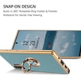 thumbnail image 6 of for Samsung Galaxy Note 10 Plus Case with Ring Holder Kickstand 360 Degree Rotation  Car Finger Soft TPU Slim Cover Shockproof Protective Phone Case for Samsung Note 10 Plus, Gray Green, 6 of 8