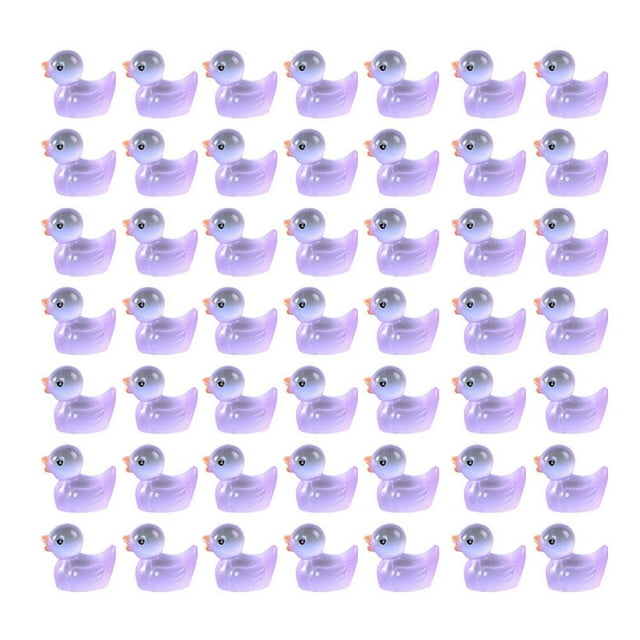 Luminous Mini Duck Glow In The Dark Resin Figures Miniature Scene Layou,