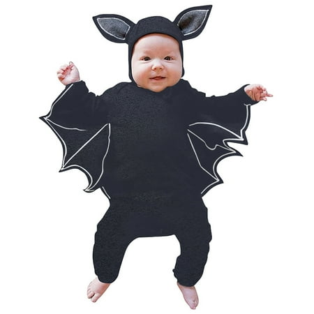 

Yzengfg Baby Bat Performance Clothes My 1st Outfit Baby Boy Girl Performance Clothes Black Bat Long Sleeve Romper Jumpsuit With Hats Boys Romper&Jumpsuit 18-24 Months