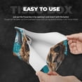 thumbnail image 3 of Pofeuu Hawaiian Swimming Lion Print Tissue Box Cover, Modern Decorative PU Leather Rectangular Tissue Box Case Organizer Holder for Vanity Countertop, Night Stands, Livingroom, 3 of 7