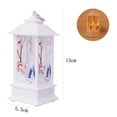 thumbnail image 2 of Christmas Wind Lantern LED Electronic Candle Night Light Christmas Gift Desktop Decoration Ornaments, White, Snowman, 2 of 5