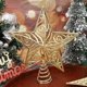 thumbnail image 4 of Adorno para árbol de Navidad con purpurina dorada y estrella hueca en 3D con copos de nieve, colgante para árbol de Navidad, decoración para el hogar, Año Nuevo, suministros para regalos de fiesta, 4 of 5