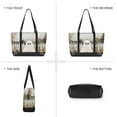 thumbnail image 6 of FORMRS Canvas Laptop Tote Bag for Women with 15.6" Computer Compartments Shoulder Handbag, Halloween Pumpkin Field, 6 of 7