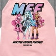 thumbnail image 3 of Monster High - M.F.F Monster Friends Forever - Toddler & Youth Girls Raglan T-Shirt, 3 of 4
