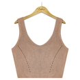 thumbnail image 5 of Sngxgn Women's Camisole Tank Top-Breathable Cotton Stretch(Brown,L), 5 of 8