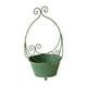 thumbnail image 3 of Soporte de plantas de plantador de pared de metal rústico vintage, hierro, decorativo, soporte para plantador para la oficina domiciliaria decoración Verde, 3 of 8