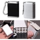 thumbnail image 3 of Mini cenicero portátil de 2 piezas, cenicero portátil con llavero, mini cenicero de metal para cigarrillos, para fumar con protección ambiental al aire libre, 3 of 4