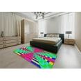 thumbnail image 5 of Ahgly Company Machine Washable Indoor Rectangle Transitional Green Area Rugs, 2' x 4', 5 of 7