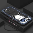 thumbnail image 3 of Kuromi-funda de teléfono con dibujo de melodía para iPhone, carcasa líquida con cuerda izquierda para iPhone 15, 14, 13, 12, 11 Pro Max, 8, 7 Plus, XR, XS, X, 3 of 5