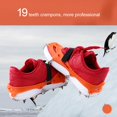 thumbnail image 1 of Crampones antideslizantes cubiertas de zapatos al aire libre escalada en hielo diente Gel de sílice uñas zapatos garras, 1 of 8