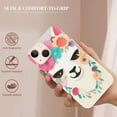 thumbnail image 2 of QZHH  for iPhone 14 Plus Case, Cute Floral Llama Style Funny Alpaca Pattern Cartoon Animal Design Transparent Soft Protective Case Compatible for iPhone 14 Plus 6.7 inch (Flower Llama), 2 of 4