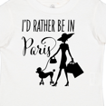 thumbnail image 4 of Inktastic I'd Rather Be in Paris- Shopping and Travel Girls Toddler T-Shirt, 4 of 5