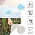 thumbnail image 4 of Dreamtimes Luxury Toilet Rugs U-Shaped 17.3"x13.4", Extra Soft and Absorbent Microfiber Bathroom Rugs, Non-Slip Toilet Bath Mat, Machine Wash Dry, Contour Bath Rugs for Toilet Base-Vintage Cactus, 4 of 4