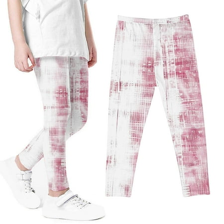 

Miqool Toddler Baby Girls Cute Printed Leggings Kids Soft Cotton Footless Basic Full Length Leggings Stretchy Leggings Tights Pants for 3-8 Years