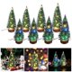 thumbnail image 4 of Sisal Christmas Tree With Led Lights Small Pine Tree Table Desk Xmas Decor, 4 of 9