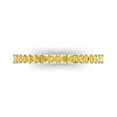 thumbnail image 1 of 0.29 ct Brilliant Princess Cut Natural Citrine 18K White Gold Stackable Band SZ 8, 1 of 6