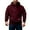 Burgundy, variant on FAWUUDO Men Oversized Pullover Drop Shoulder Hoodie Heavyweight Fleece Pocket Relaxed Fit Sweatshirt Blanks Coffee