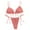 Pink, variant on Women's Adjustable Bikini Set - Skinny Fit Two Piece for Small Breasts, Summer Hot Spring Bathing Suit,Size M